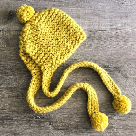 Accessories - Knit Hoodie Wool Hat with scarf